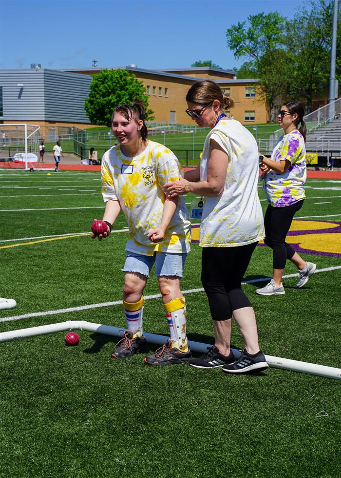 Students from Sunrise School participate in the Special Olympics hosted by Plum.